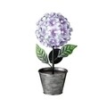 Lampa de gradina Flower, Lumineo, 18x14.5x34 cm, 36 led-uri, mov