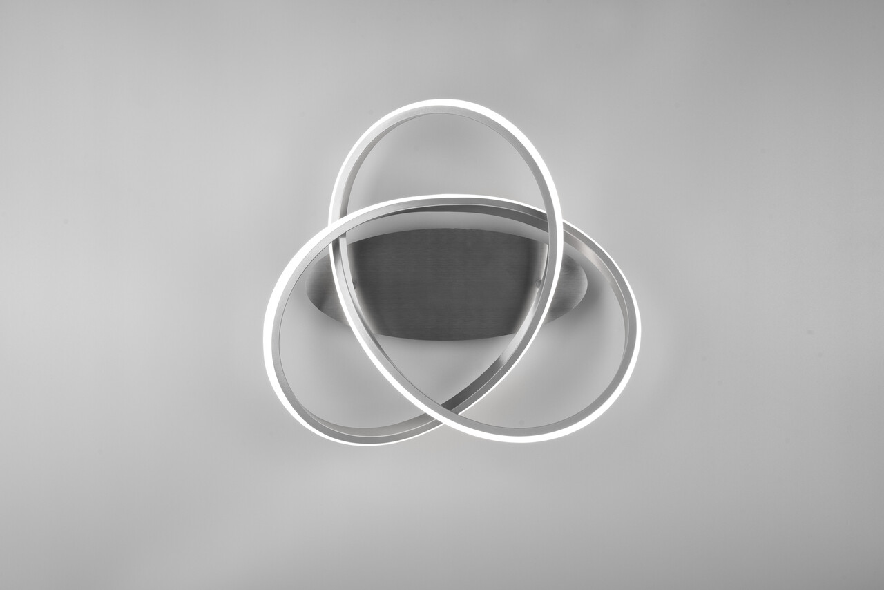 Plafoniera Course, RL, 45x18.8 cm, 18W, 1x SMD LED, metal, argintiu/alb - 2 | YEO