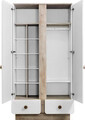 Dulap pentru haine, Çilek, Natura Baby 2 Doors Wardrobe, 103x195x56 cm, Multicolor