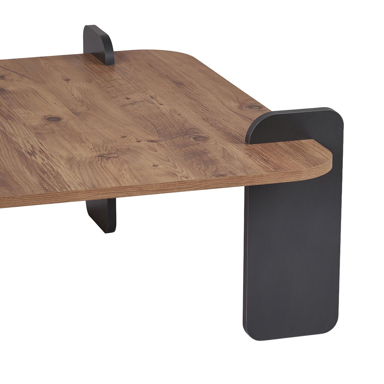 Masuta de cafea, Hanah Home, Marais, 90x35x90 cm, PAL, Pin Atlantic / Antracit — imaginea 7