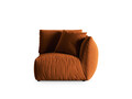 Modul dreapta pentru canapea, 1 loc, Chris-184, Micadoni Home, 110x100x80 cm, catifea, teracota