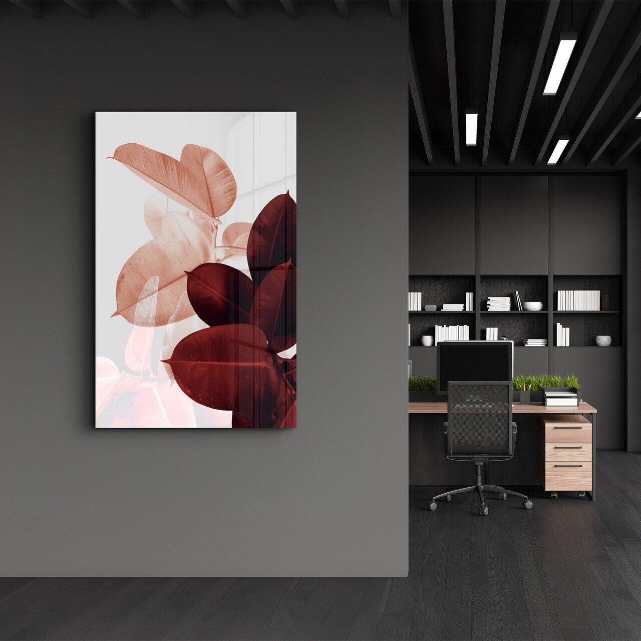 Tablou decorativ, OGLS-4075, Dimensiuni: 46 x 72 cm, Multicolor