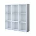 Corp biblioteca, Hanah Home, HC121, 90x90x20 cm, Alb