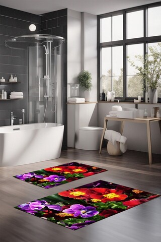 Set covorase de baie, Cartwright, CT-5109, Poliester, Multicolor
