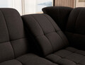 Coltar extensibil dreapta 3 locuri ELTAP, RT-22FL, Sado, 272x192x95 cm, lemn/poliester, maro inchis