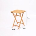 Set mobilier de gradina 3 piese, Meya Dekor, My001A, Lemn de fag, Natural / Crema