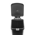 Cos de gunoi cu pedala, Brabantia, StepUp, 16 L, 29.6x22.3x41.1 cm, polipropilena, gri inchis