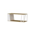 Masuta de cafea, Arnetti, Lissa, 120x50x48 cm, PAL, Safir / Alb