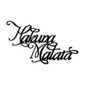Decoratiune de perete, Hakuna Matata 6, Metal, 95 x 57 cm, Negru