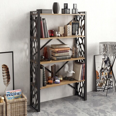 Corp biblioteca, Hadley, Tongfu, 90×148.5×30.1 cm, Nuc / Negru Hadley