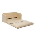 Canapea extensibilă cu 2 locuri, Futon, 859FTN2886, Metal , Crem