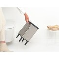 Cos de gunoi, Brabantia, Bo Small, 7 L, 20.7x24.2x40 cm, otel, argintiu