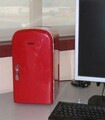 Mini frigider portabil Jocca, 4 L, rosu