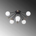 Lustra, Fulgor, 942FLG1321, Metal, Negru / Antic / Alb