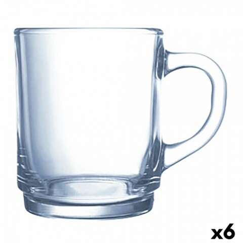 Set 6 cani stivuibile, Luminarc, Bock, 250 ml, sticla, transparent