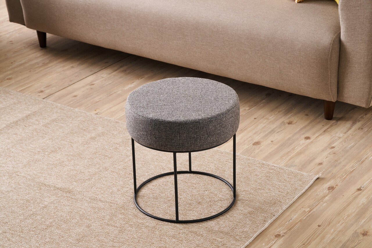 Taburet, Atelier del Sofa, 825BLC5137, Metal, Antracit - view 2
