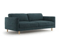 Canapea 4 locuri, Eden, Micadoni, 209x92x90 cm, tesatura structurata, verde albastrui melanj