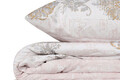 Lenjerie de pat pentru o persoana (FR), Daisy - Brown, Pearl Home, Bumbac Ranforce
