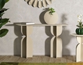 Consola Dune, Mauro Ferretti, 120x40x75.5 cm, fier, crem