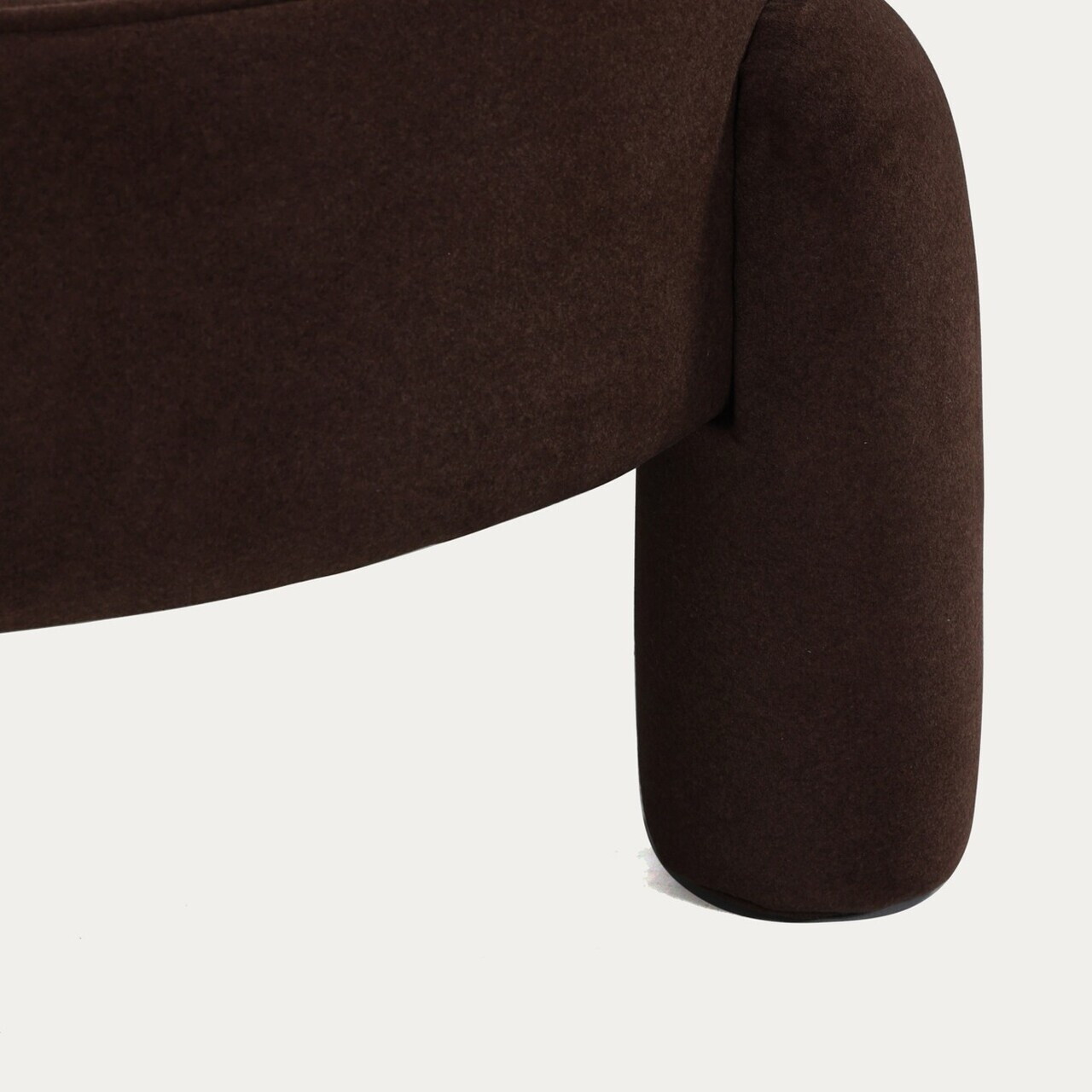Taburet Ollera, Homla, 65x36 cm, MDF/poliester, maro inchis - view 6