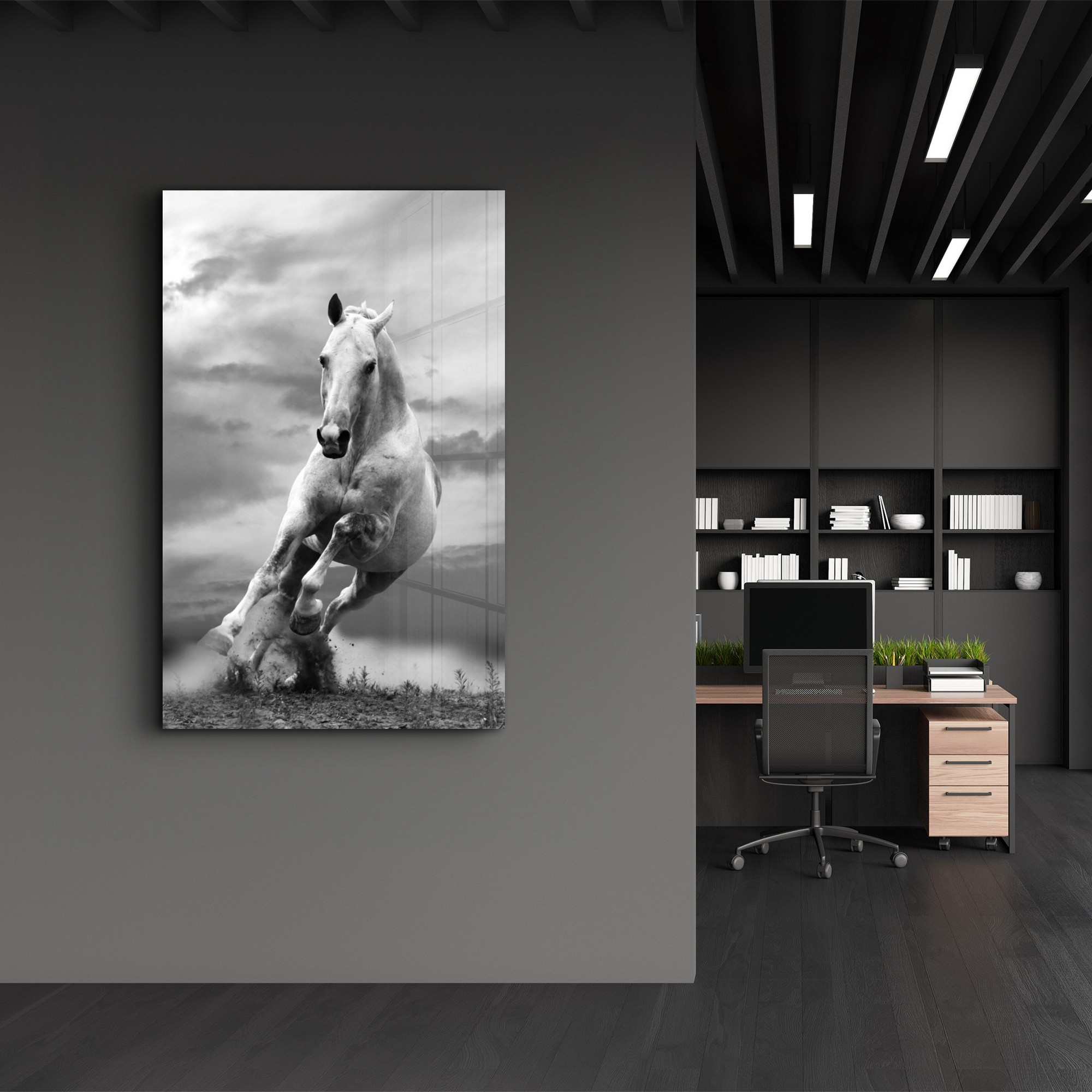 Tablou decorativ, OGLS-2052, Dimensiuni: 70 x 110 cm, Multicolor