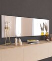 Oglinda decorativa, Siam, Azus, 40x120x2.2 cm, MDF , Alb