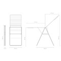 Uscator de rufe, Brabantia, Hangon Fresh, 25 m capacitate de uscare, otel, alb