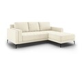 Coltar dreapta, Orrino, Mazzini Sofas, 4 locuri, 242x164x82 cm, catifea, bej deschis