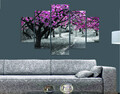 Set 5 tablouri decorative, ST034, MDF , 56 x 20 cm, Multicolor