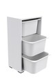 Dulap multifunctional, Estella, Bronz 3D, Alb