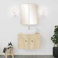 Dulap de baie, Neostill, Day Dream, 12x45x50 cm, 100% CARTON DURO, Stejar