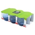 Set 6 pahare pentru whisky, Glasmark, Ombre, 260 ml, sticla, albastru