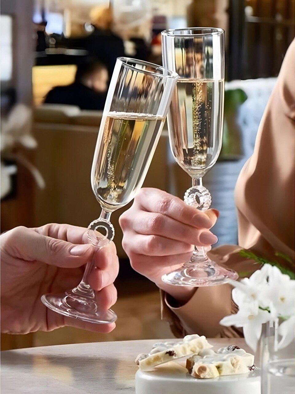 Set de pahare de șampanie Hermia 896PBH1132 Transparent