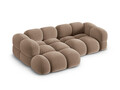Coltar stanga 3 locuri, Loretto, Cosmopolitan Design, 250x147x68 cm, catifea, bej inchis