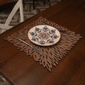 Set suporturi pentru farfurie, Payna, 790PYN1175, Lemn , Produs lucrat manual, Wenge