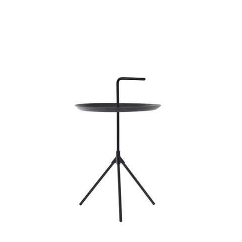 Masuta de cafea Industrial, Homla, 38x45 cm, metal, negru