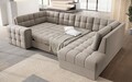 Coltar extensibil dreapta 5 locuri ELTAP, RT-18SO, Blewett, 299x198x82 cm, lemn/poliester, bej inchis