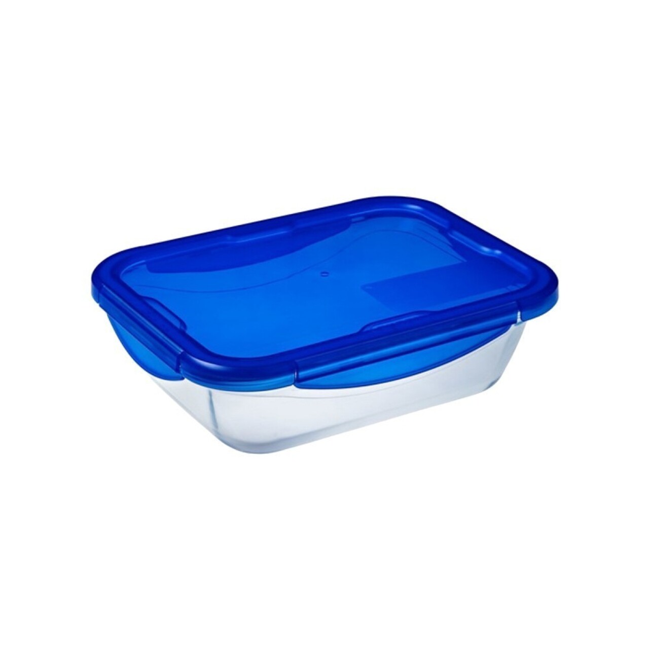 Set 2 caserole dreptunghiulare, cu capac etans, sticla termorezistenta, 0,8L/1,9L, "Cook&amp;Go" - Pyrex - imagine 2