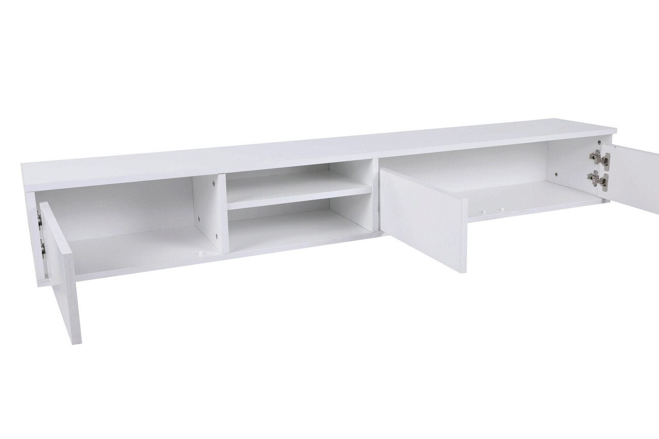 Comoda TV, Mod Design, Graz, 180x30x45 cm, Alb