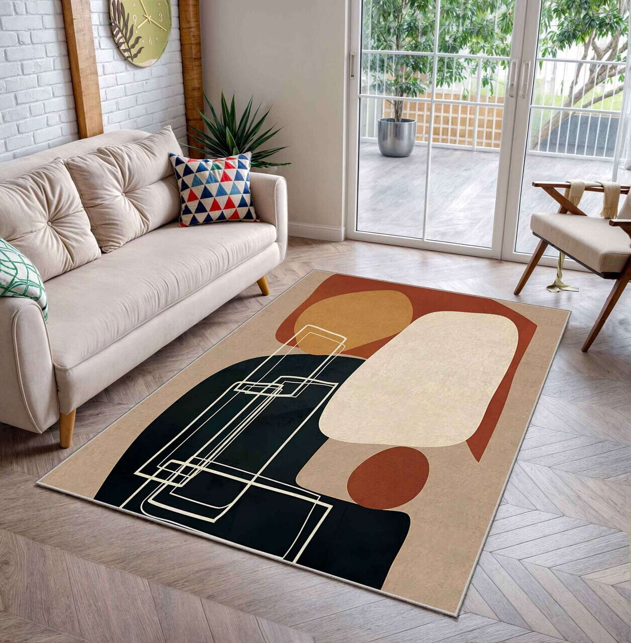 Covor, Shml9, 120x180 cm, Poliester, Multicolor