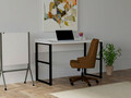 Birou, Puqa Design, Kayra, 120x75x60 cm, PAL, Alb/Negru