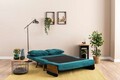 Canapea extensibilă cu 2 locuri, Futon, 859FTN2719, Metal , Verde petrol
