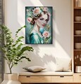 Tablou decorativ Fantasy -A, Mauro Ferretti, 72x102 cm, lemn de pin/canvas pictat si lacuit, multicolor