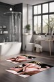 Set covorase de baie, Cartwright, CT-5340, Poliester, Multicolor