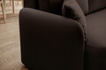 Coltar extensibil dreapta 3 locuri ELTAP, Hadson, 206x150x89 cm, lemn/poliester, maro inchis