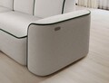 Coltar stanga 4 locuri ELTAP, Ume, 287x190x88 cm, lemn/poliester, alb/verde