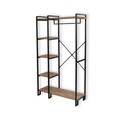 Cuier de perete, Puqa Design, Rex, 34x90x163 cm, PAL, Pin Atlantic / Negru