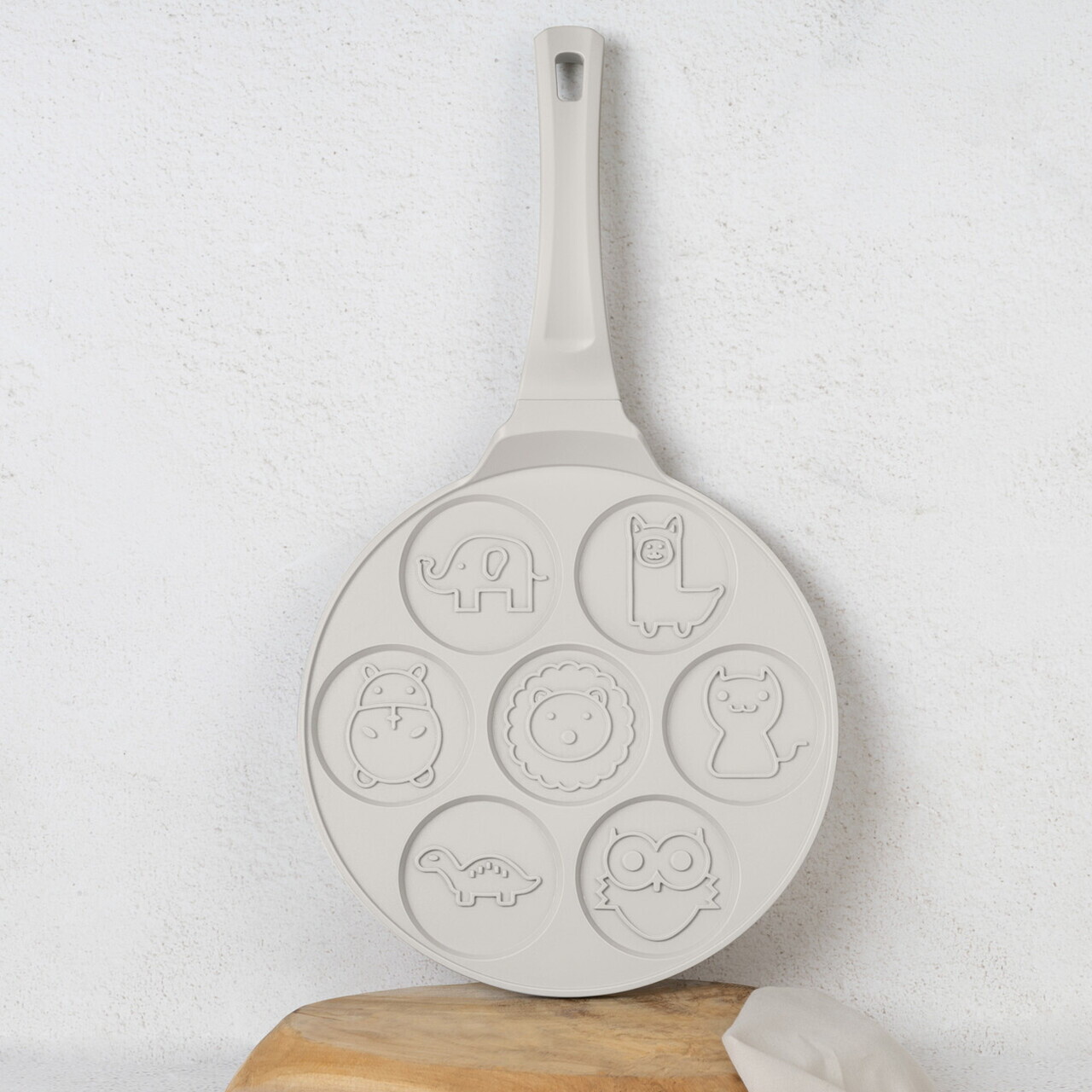 Tigaie pentru clatite, 7 forme animale Berlinger Haus, Sahara, 26 cm, aluminiu turnat, crem mat - imagine 2