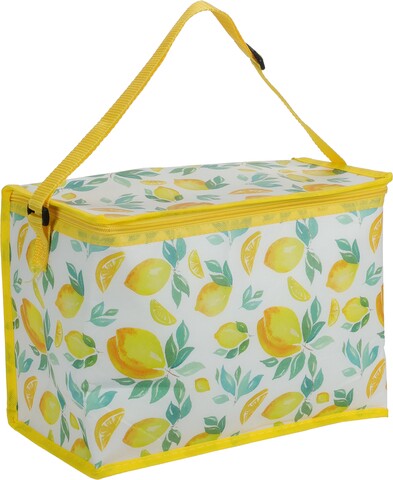 Geanta termoizolanta Summer fruits, 10L, 32x16x22.5 cm, poliester, galben
