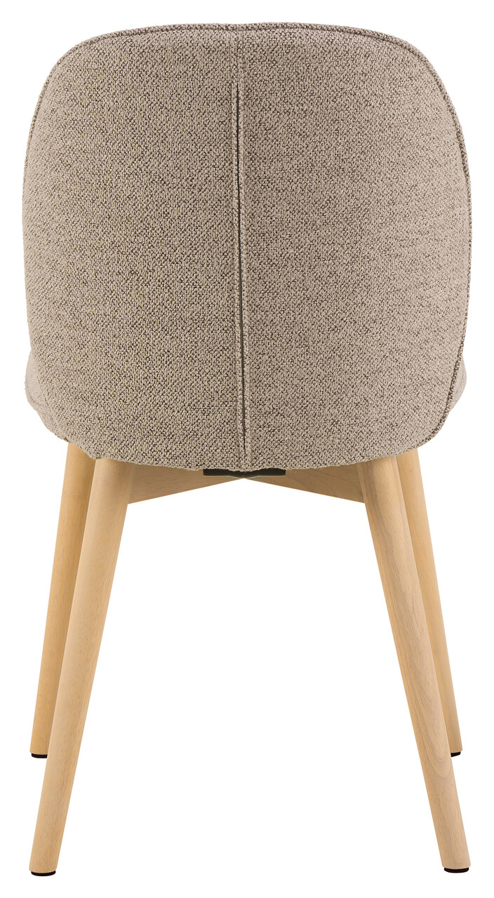 Scaun Cindy, Actona, 49x56x89 cm, tesatura Boucle/lemn de stejar, bej - view 9